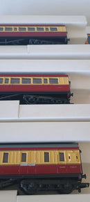 Mainline Rake Of 3 57Ft BR Cream/Crimson Corridor Coach 37-111 X2 & 37-112 Boxed