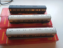 Hornby Rake Of 3 GWR Composite Coaches Chocolate/Cream 2 x R456 & 1 x R457 Brake