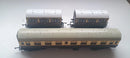 Hornby  Rake Of 3 Mixed Unboxed G.W.R. Coaches Inc 2 X R446 4 Wheel Coaches