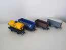 Hornby Rake Of 4 Mixed Open Wagons, Closed Wagons & Tanker Unboxed OO Gauge (2)