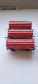 Lima Rake Of 3 X  37T Procor Grain Hoppers - "Bass Charrington" OO Gauge Unboxed