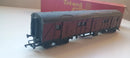 Triang OO Gauge, R225 Maroon Utility Van No S2357S, Box with Missing Flap