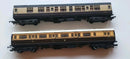 Hornby & Lima Rake Of 2 X Great Western Coaches OO Gauge Unboxed.