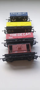 Hornby Rake Of 4 Mixed Open Wagons & Brake Van Unboxed OO Gauge (6)