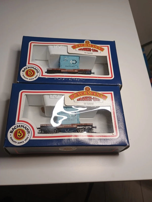 Bachmann 33-327 Pair Of Conflats With AF Containers Door To Door BR Blur