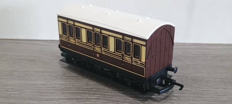Hornby Rake Of 2 Open Wagons and a Four Wheel Coach GWR From a Set Unboxed OO