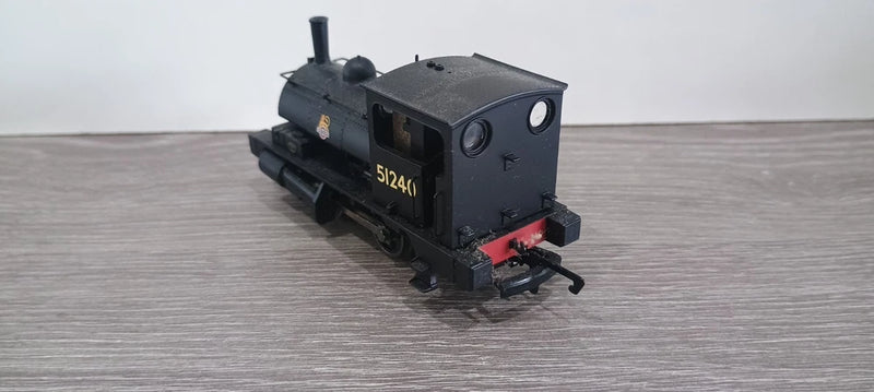 Hornby R3024 0-4-0ST Class 0F Pug  BR Black Early Emblem Boxed OO Gauge.