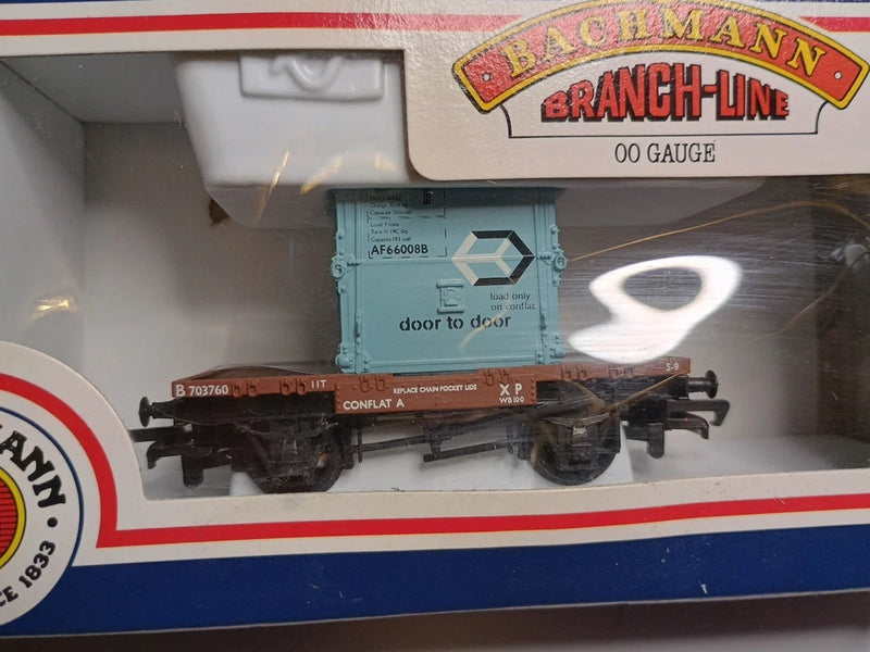 Bachmann 33-327 Pair Of Conflats With AF Containers Door To Door BR Blur