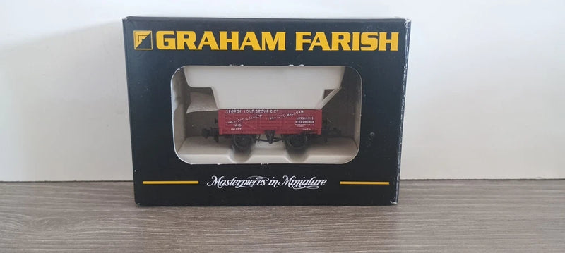 Graham Farish 377-027 5 Plank Steel Floor Wagon George Lovegrove & Co N gauge