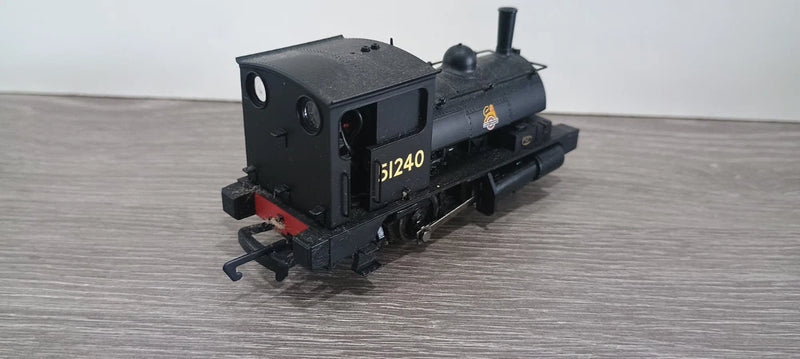 Hornby R3024 0-4-0ST Class 0F Pug  BR Black Early Emblem Boxed OO Gauge.