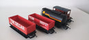 Hornby Rake Of  4 Wagons, 2 Open, 1 x TTA & 1 Brake Van Unboxed OO Gauge