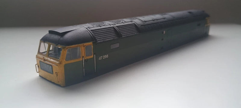 Bachmann Spares Class 47 Body 47256 BR Green  Livery Factory Weathered 31-656