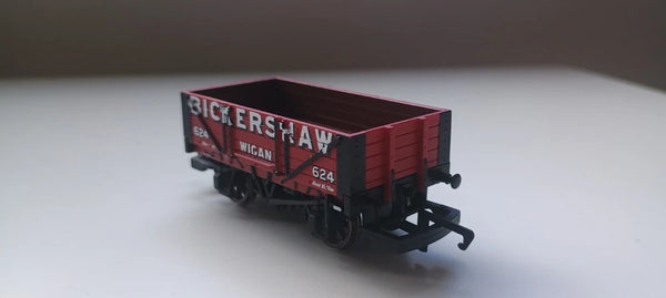 Hornby R6525 4 Plank Open Wagon 624 in Bickershaw, Wigan Livery Unboxed