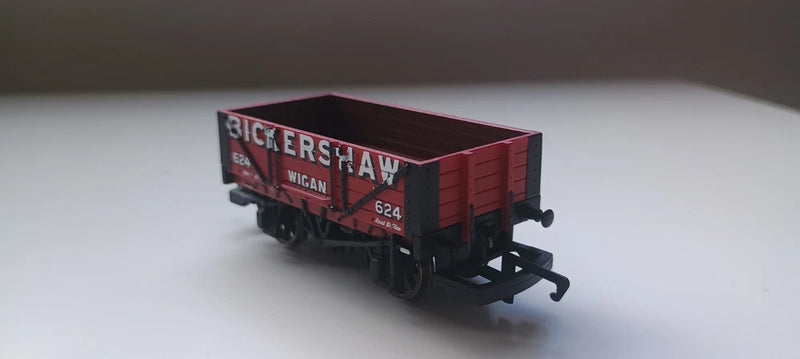 Hornby R6525 4 Plank Open Wagon 624 in Bickershaw, Wigan Livery Unboxed