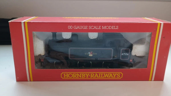 Hornby R053 BR Black 0-6-0T Class 3f Jinty Loco 47556 Boxed OO Gauge