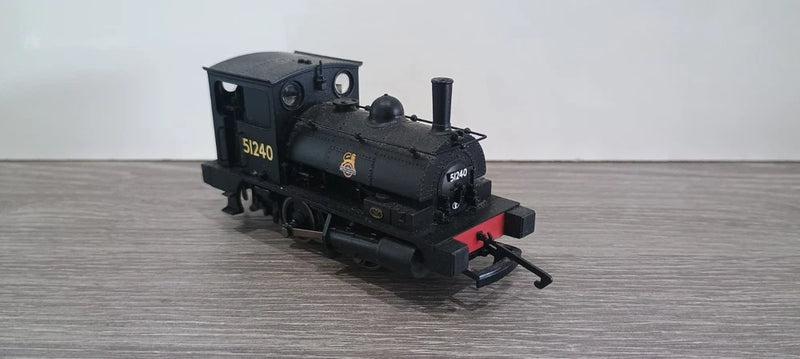Hornby R3024 0-4-0ST Class 0F Pug  BR Black Early Emblem Boxed OO Gauge.