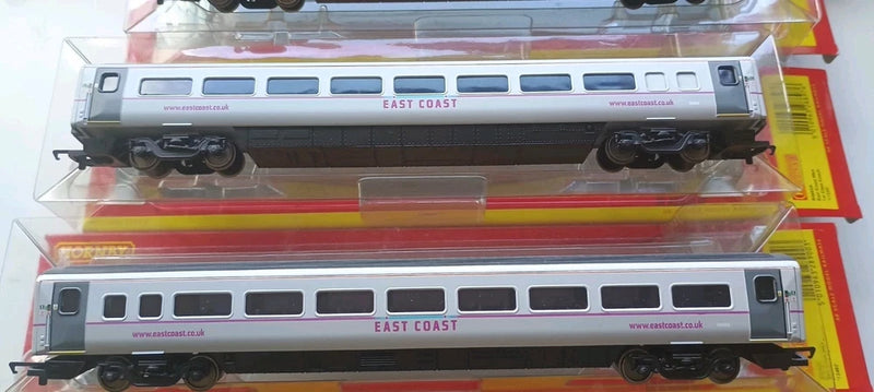 Hornby Rake Of 6 Boxed East Coast Mk3 Coaches R4666C,R4666,R4666A,R4666B,R4665&A