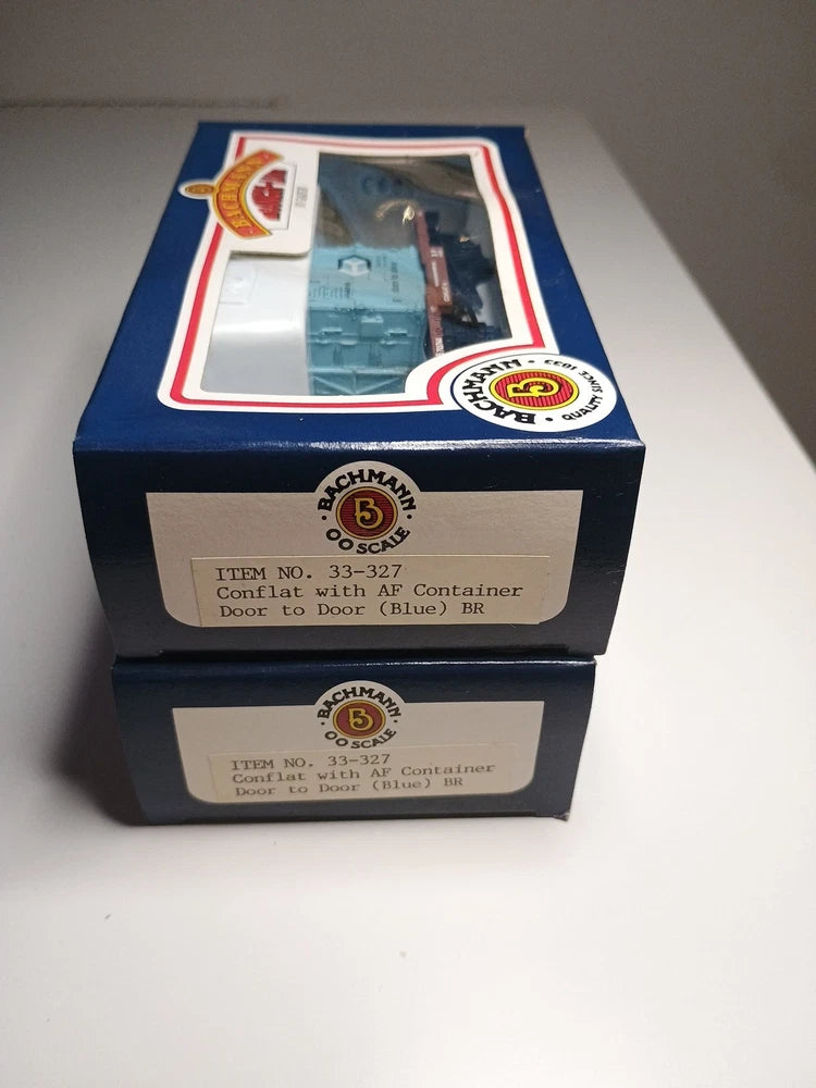 Bachmann 33-327 Pair Of Conflats With AF Containers Door To Door BR Blur