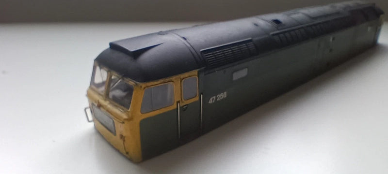 Bachmann Spares Class 47 Body 47256 BR Green  Livery Factory Weathered 31-656