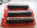 Hornby Rake Of 3 GWR Composite Coaches Chocolate/Cream 2 x R456 & 1 x R457 Brake