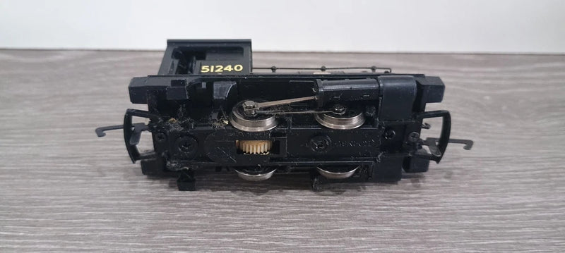 Hornby R3024 0-4-0ST Class 0F Pug  BR Black Early Emblem Boxed OO Gauge.