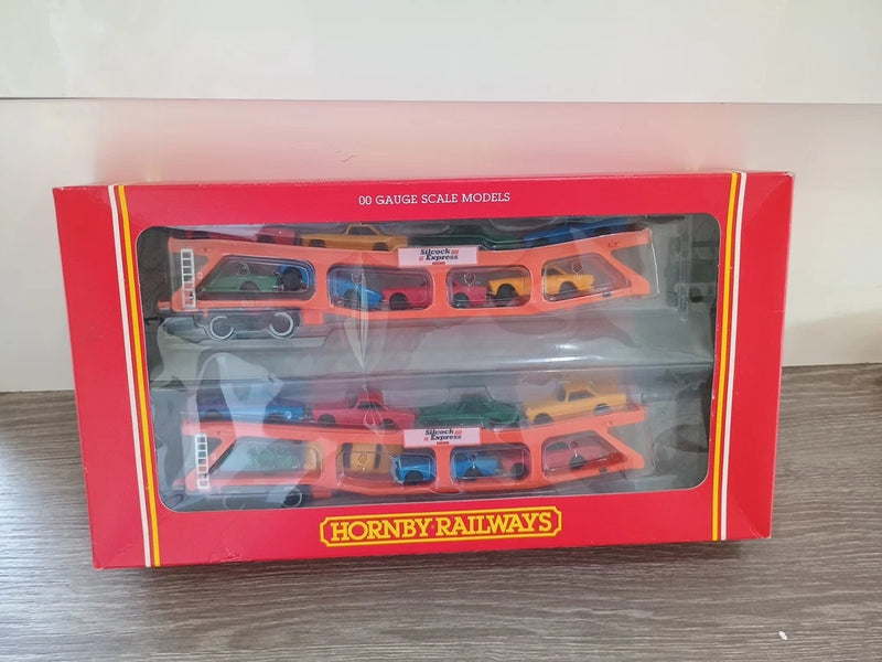 HORNBY R666 Motorail Cartic Car Carrier with Sunbeam Alpine Cars-Silcock Express