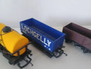 Hornby Rake Of 4 Mixed Open Wagons, Closed Wagons & Tanker Unboxed OO Gauge (2)